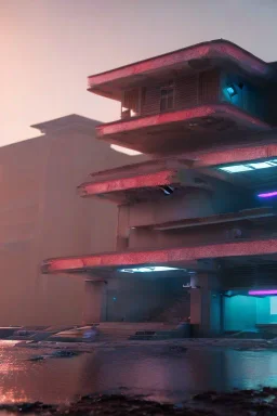 futuristic ghana, cyberpunk, 8k quality