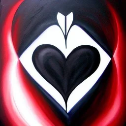 tetasdatia dark goth heart inifite symbol grafitti morphobic viral painting in the style of Wylie Beckert and Menri Shatise