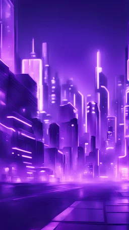 neon purple city