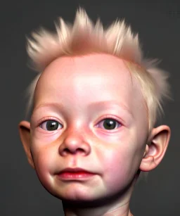 Tilda swinton toddler, full body, shoe, dress, soft skin, dramatic lighting, hyper realistic