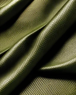 textured leather effect fabric, military green color