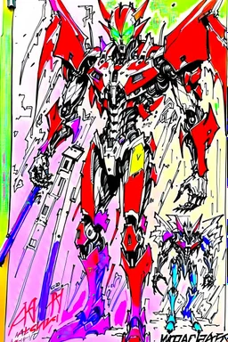 Evangelion Unit-01 as drawn by Neal Adams