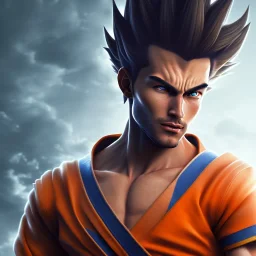 Realistic Goku Portrait, 8K, Photorealism