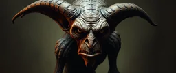 amish sad goblin lurks here., painted by Rembrandt, Escher and Giger