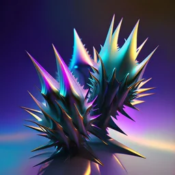 iridescent spikes