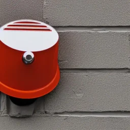 Fire alarm horn/strobe on wall