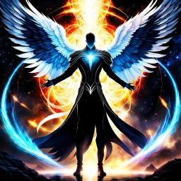 Gorgeous digital artwork. To merge Slender Man with Angel. Very strong and agile with his wings, the Cosmic Feng stands his ground. Chicken in the Chaos God Realm