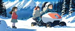 Studio Ghibli movie about a girl and her talking snowmobile in Alberta