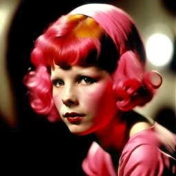 Clara bow, with pink hair