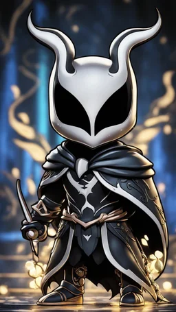 Chibi Hollow knight venom in 8k solo leveling shadow artstyle, in the style of fairy academia, hollow knight them, mask, close picture, neon lights, intricate details, highly detailed, high details, detailed portrait, masterpiece,ultra detailed, ultra quality