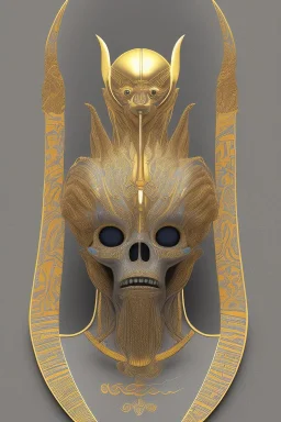 Anunnaki black male African Egyptian alien, cracks in the voodoo head, wicked, eyes, Elephant, 8k, finely detailed, photo realistic, tiger turquoise skull head gold dragon helmet space alien snow skeleton gold olmec silver crown silver eyes