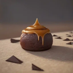 the world's most decadent dessert, house shape oozing caramel, chocolate, unreal engine, maximalist dessert