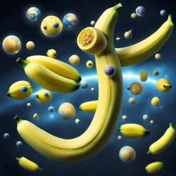 Multiverse in a Banana, floating in the calaxy