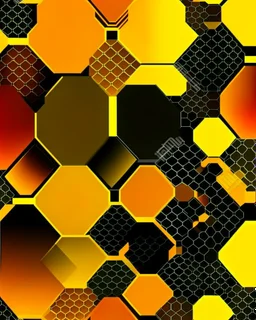 honeycombs and hexagon geometric different sizes design layout