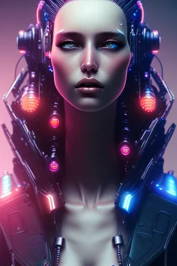 cyberpunk, head, women, rendering