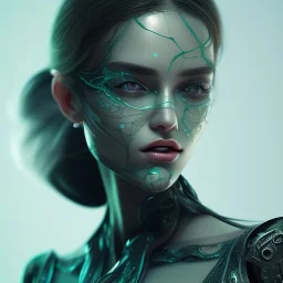 beautiful woman,face protection mask,green eyes,sexy lips,3d,unreal 5 engine