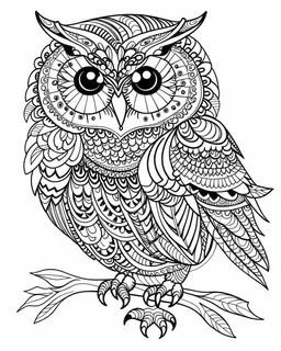 owl coloring page