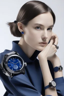 Visualize a stylish individual wearing a ceramic watch, capturing the watch's integration into a contemporary lifestyle.