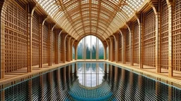 style Shigeru Ban, relaxation, luxury, dream world, calm beauty, symmetry, fantasy world, magic, beautiful composition, exquisite detail