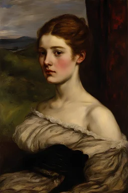 John Everet Millais, woman tatoo in her face 1851. Óleo sobre lienzo