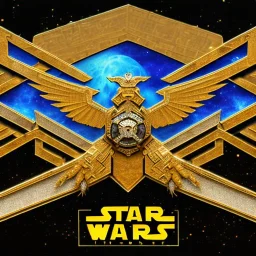 logo with only the letters 'STAR WARS', atmospheric, intricate, epic fantasy, ornate, 3D, cinematic lightning, glow effect, 2048K