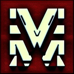 letter M , Anaglyph style