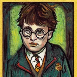 Harry Potter painted by Van Gogh