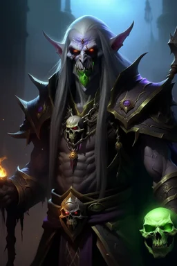 male undead warlock wow warcraft world affliction corruption soul chaos succubus destruction