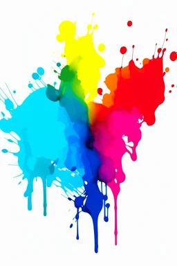 Image depicting color blotches with dye