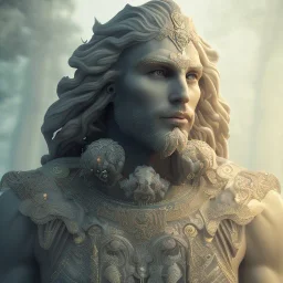 The supreme male magic god, mysterious, soft lighting, unreal engine 5 volumetric lighting, intricate details, realistic style, 8k resolution