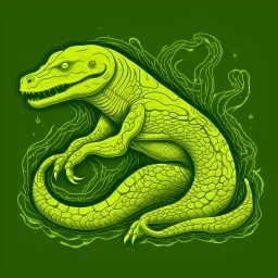 A pale yellow lightning elemental electric eel designed in ancient Egyptian hieroglyphics painted by Claude Monet