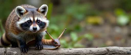raccoon snail fox