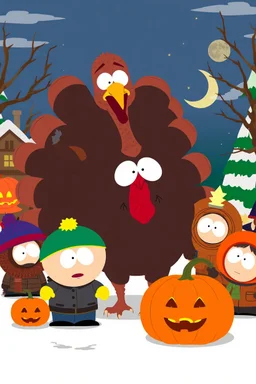 South Park Halloween episode about the giant horror turkey goblin