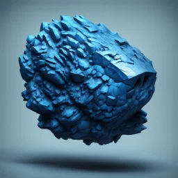 blue asteroid stylized