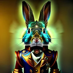 steampunk rabbit,steampunk style, polaroid,outdoors,shallow dept of field, close up, macro lens, cinematic, unreal engine 5, 8k,elegant,hyperphotorealistic, hyperphotomaximalist, by japbun2-40