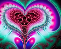 fractal heart soulmate lovers