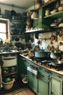 in a collectors kitchen