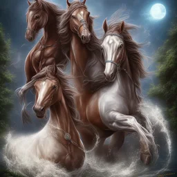 dream horses, water