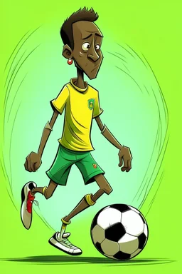 Jerome Njoum Mbekele Footballer ,cartoon 2d