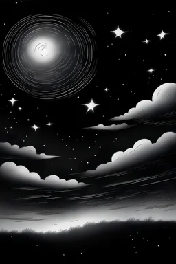 draw a night sky