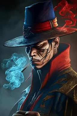 Mortal kombat style kung lao smoking spliff