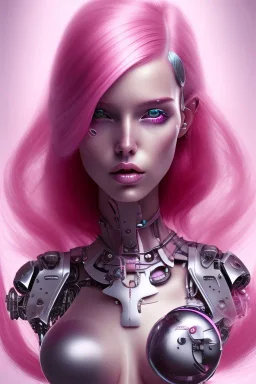 cyborg, pink hair, sexy, perfekt, real, dream