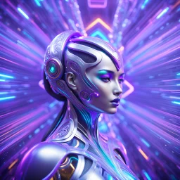 ∞ 3D infinity symbol, perfect infinity ∞, bright colors, +infinity totally-symmetrical ∞, ∞ on cyborg's forehead, head and upper body, exotic, inspiring, fantasy, scientific, friendly, beautiful, octane render, 8k post-production, artstation: award-winning: atmospheric: commanding: fantastical: clarity: 16k: ultra quality: striking: brilliance: liquid medium: stunning colors: amazing depth; lens: f/8, 24mm