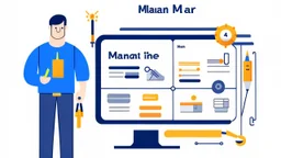 maintenance plan with whote background