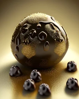 Fresh truffles. Realistic photo. HD. Glowing. 3d style