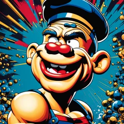 Popeye arte estilo pop, calidad ultra, hiperdetallado, 64k