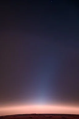 Night sky, Martian landscape
