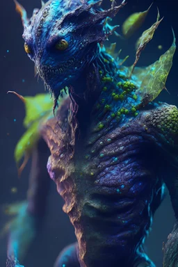 Figure Fungi Lizard man alien,FHD, detailed matte painting, deep color, fantastical, intricate detail, splash screen, complementary colors, fantasy concept art, 32k resolution trending on Artstation Unreal Engine 5 LET THE FULL BODY BE SEEN