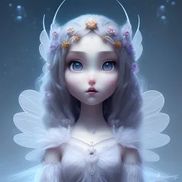 pixar art style of a super sweet and mega cute epic fairy, majestic, ominous, art background, intricate, masterpiece, expert, insanely detailed, 4k resolution, retroanime style, cute big circular reflective eyes, cinematic smooth, intricate detail , soft smooth lighting, vivid deep colors, painted Rena