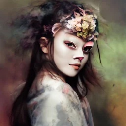girl with a mask orawinditionalatterns